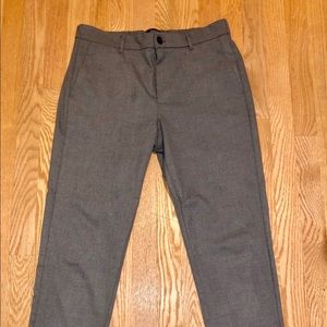 Bershka Skinny Cropped Grey Pants